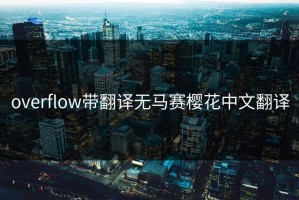 overflow带翻译无马赛樱花中文翻译